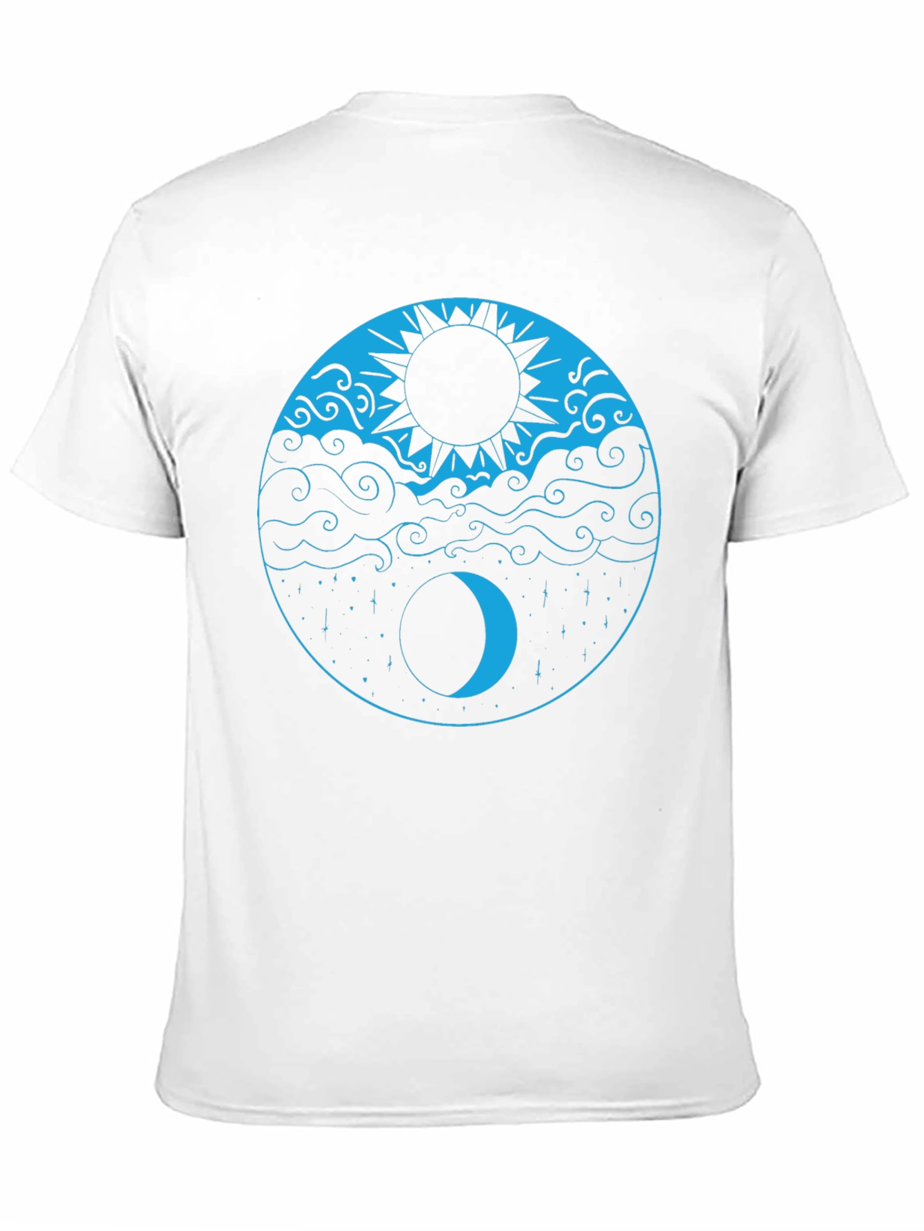 Yin Yang Sun & Moon Black T-Shirt