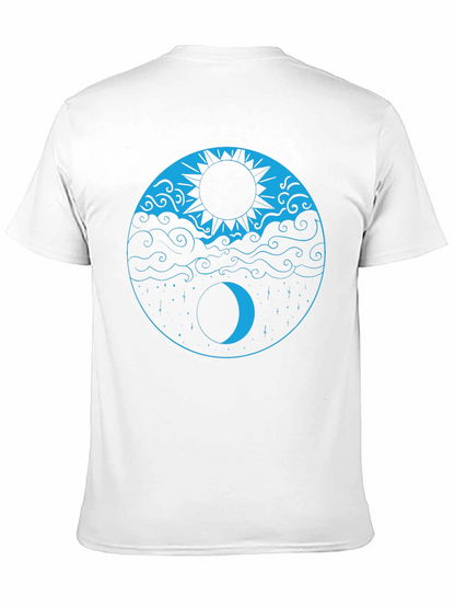 Yin Yang Sun & Moon Black T-Shirt
