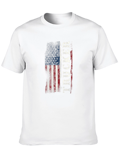 Trucker USA Flag Graphic T-Shirt