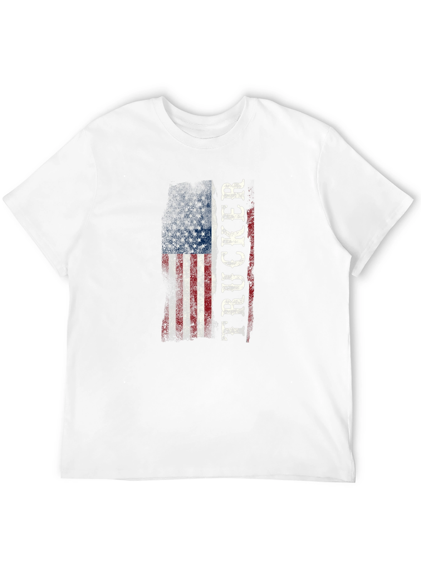 Trucker USA Flag Graphic T-Shirt
