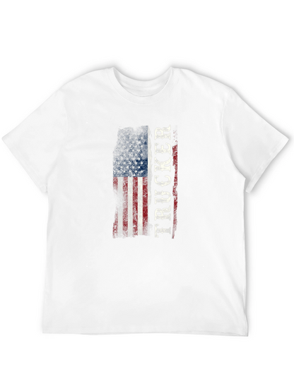 Trucker USA Flag Graphic T-Shirt