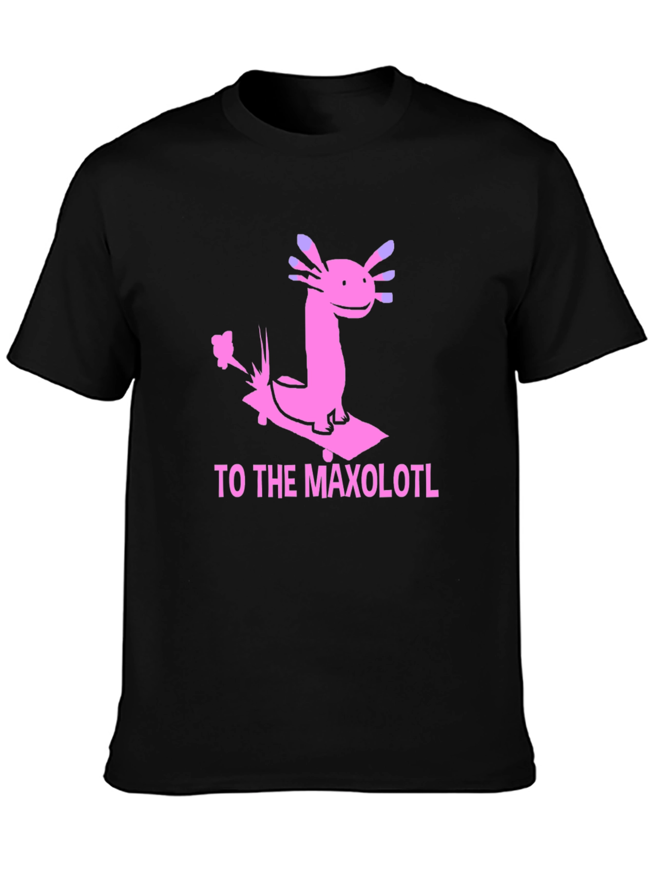 Axolotl Skateboard T-Shirt - Maxolotl Ride Tee
