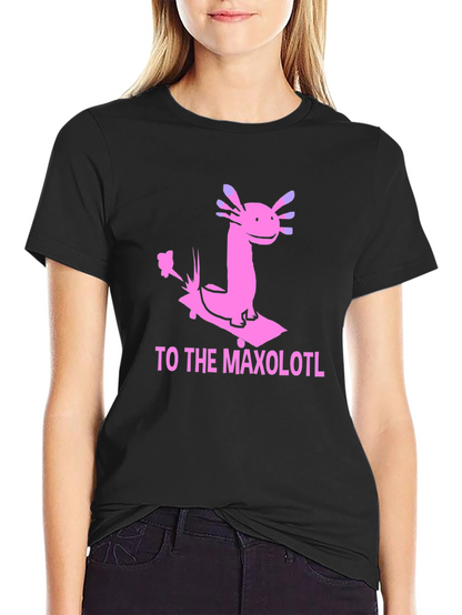 Axolotl Skateboard T-Shirt - Maxolotl Ride Tee