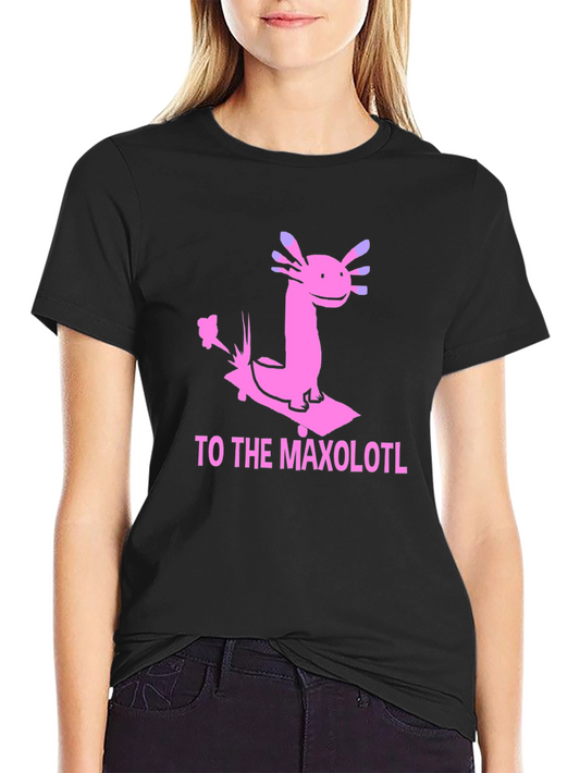 Axolotl Skateboard T-Shirt - Maxolotl Ride Tee