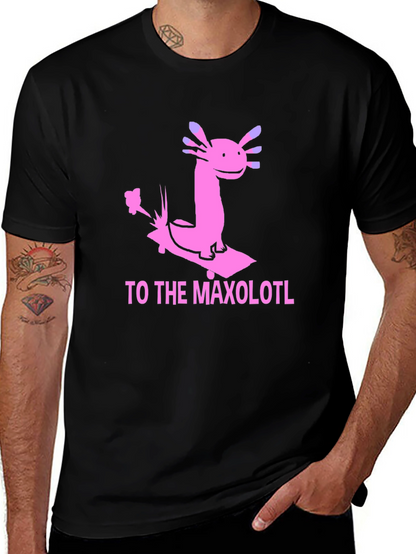 Axolotl Skateboard T-Shirt - Maxolotl Ride Tee