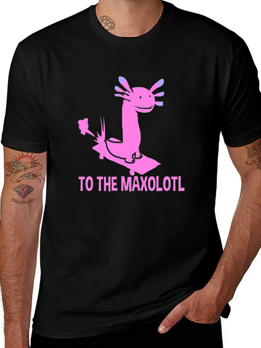 Axolotl Skateboard T-Shirt - Maxolotl Ride Tee