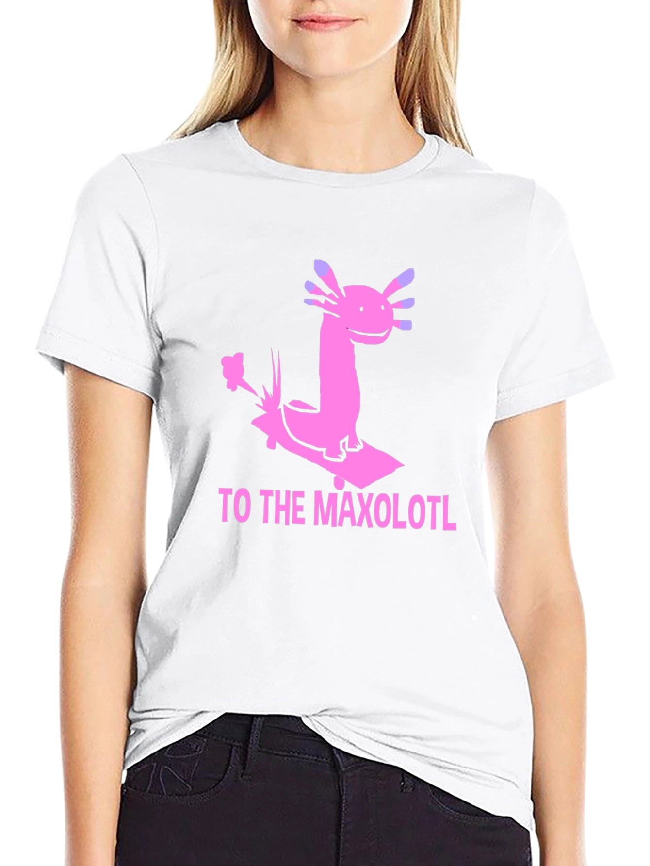 Axolotl Skateboard T-Shirt - Maxolotl Ride Tee