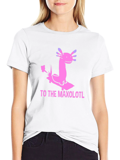 Axolotl Skateboard T-Shirt - Maxolotl Ride Tee