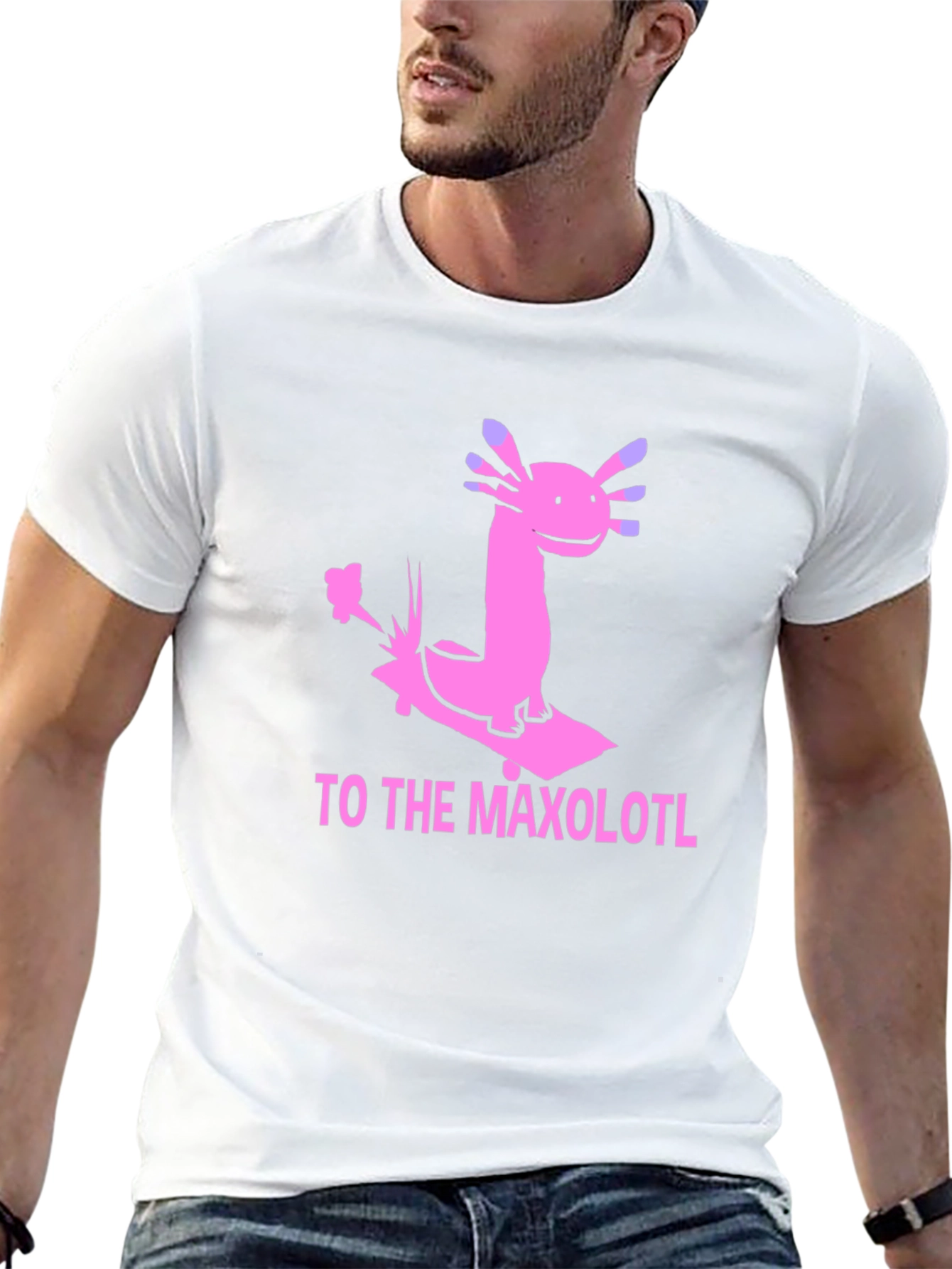 Axolotl Skateboard T-Shirt - Maxolotl Ride Tee