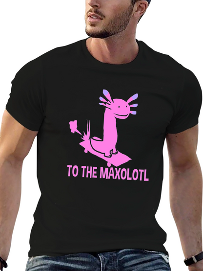 Axolotl Skateboard T-Shirt - Maxolotl Ride Tee