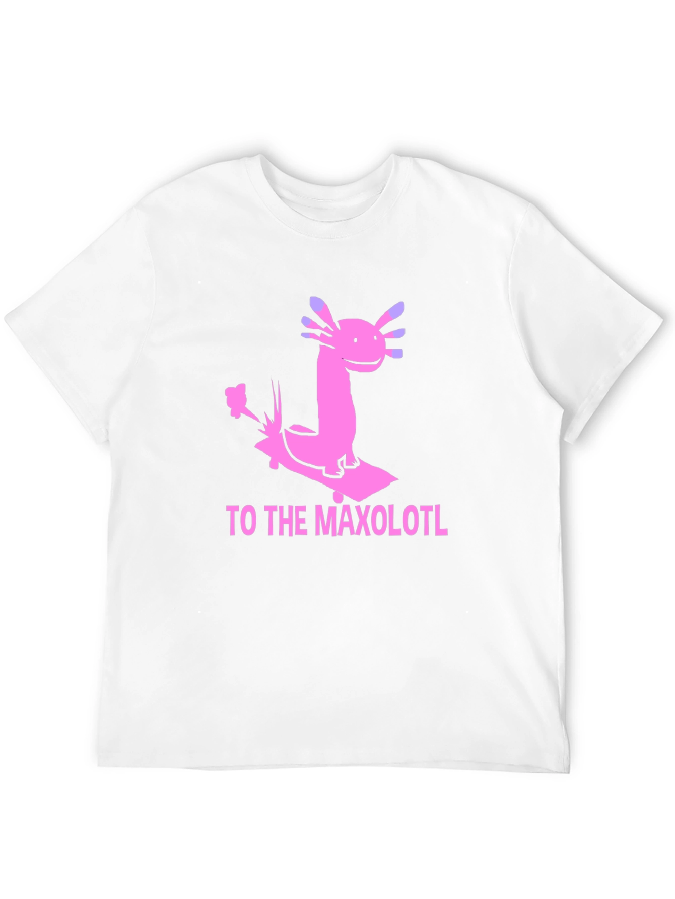 Axolotl Skateboard T-Shirt - Maxolotl Ride Tee