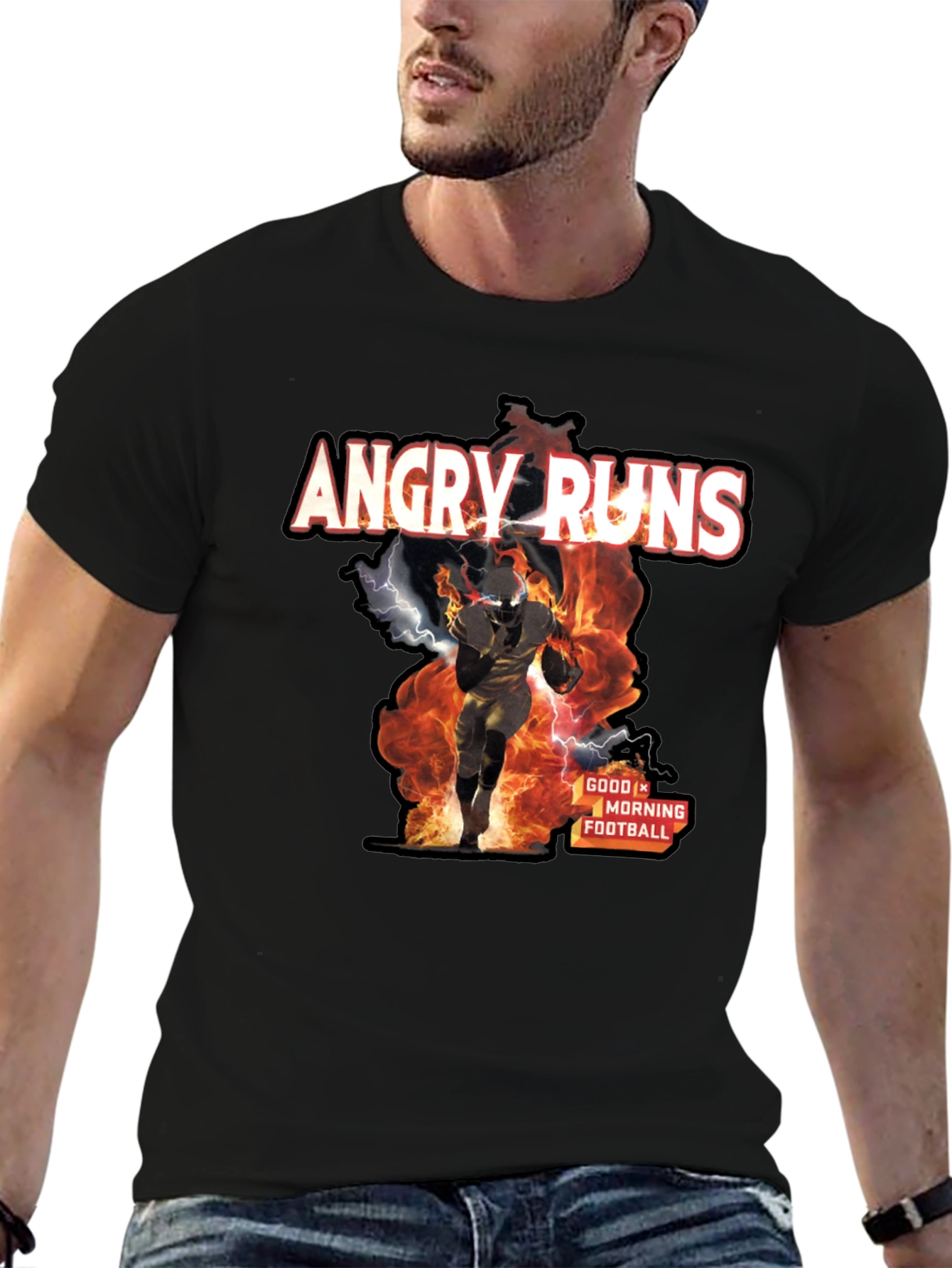 Angry Runs Football Graphic T-Shirt