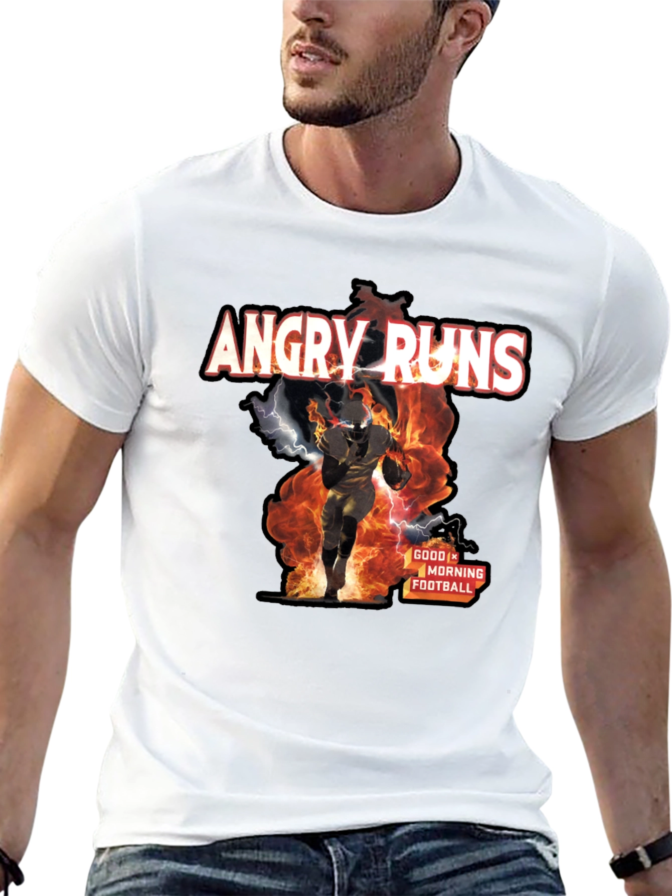 Angry Runs Football Graphic T-Shirt