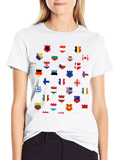 World Flags T-Shirt - Unique Graphic Tee