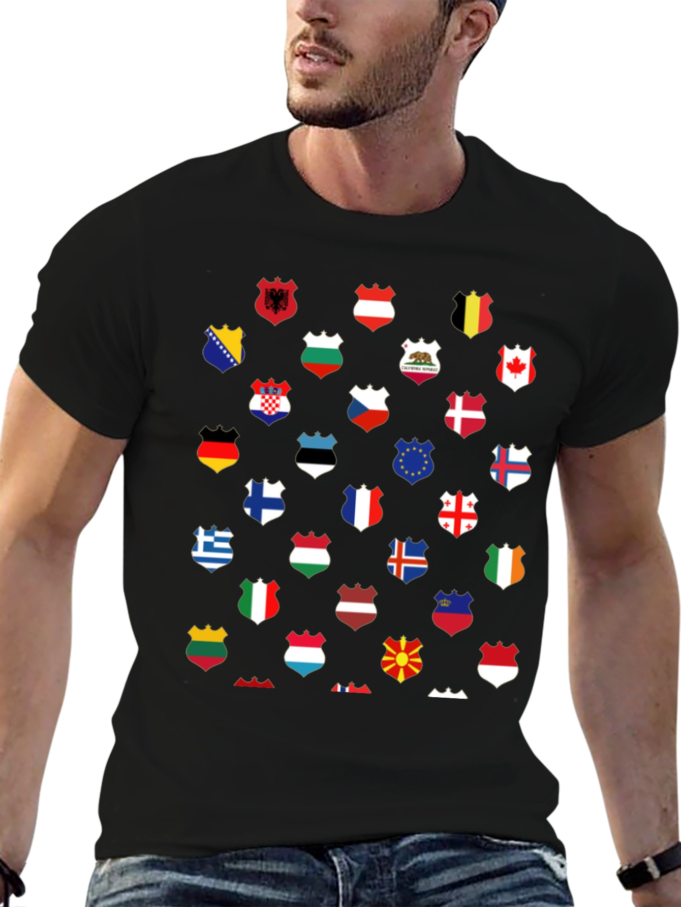 World Flags T-Shirt - Unique Graphic Tee