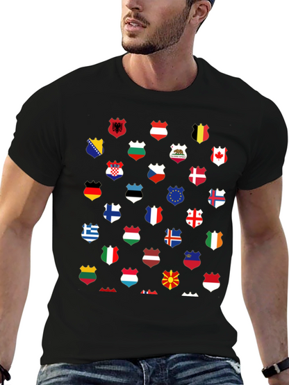 World Flags T-Shirt - Unique Graphic Tee