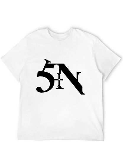 5N Graphic Print Black Tee