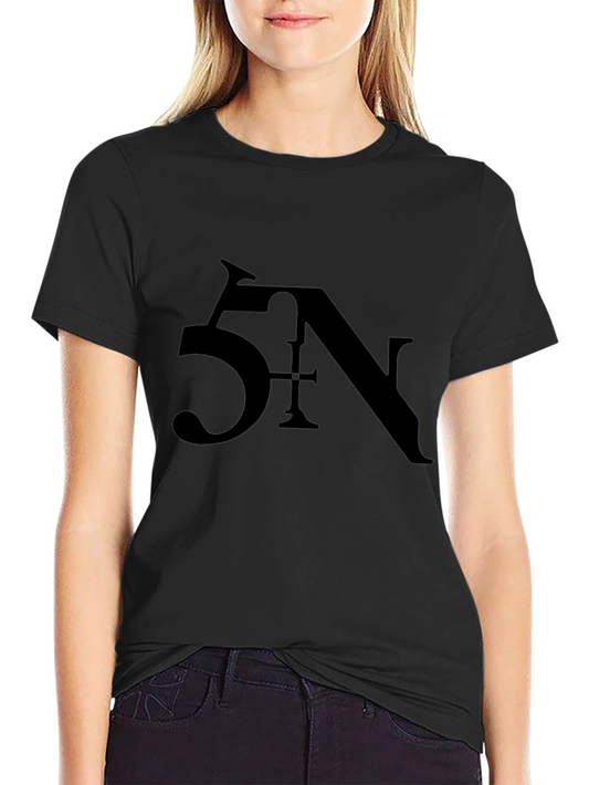 5N Graphic Print Black Tee