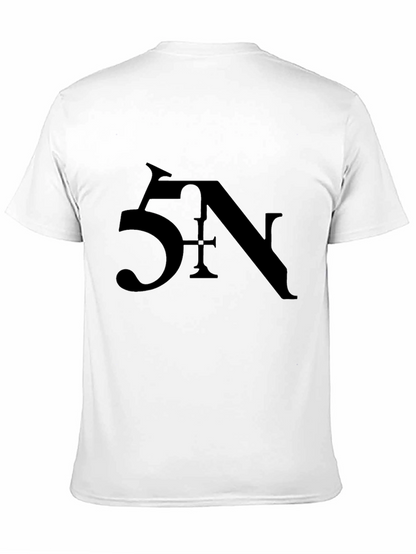 5N Graphic Print Black Tee