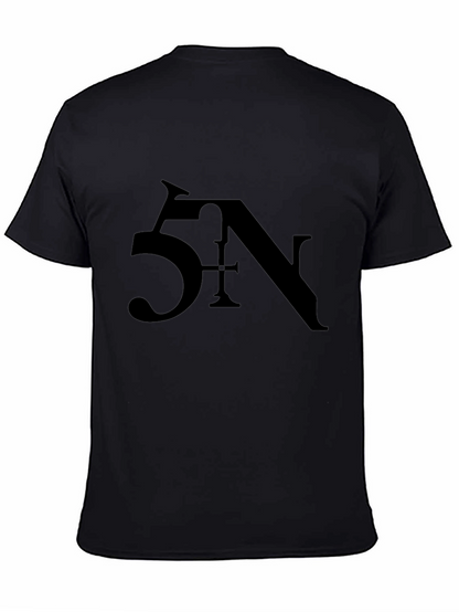 5N Graphic Print Black Tee