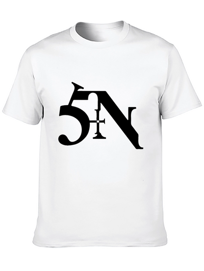 5N Graphic Print Black Tee