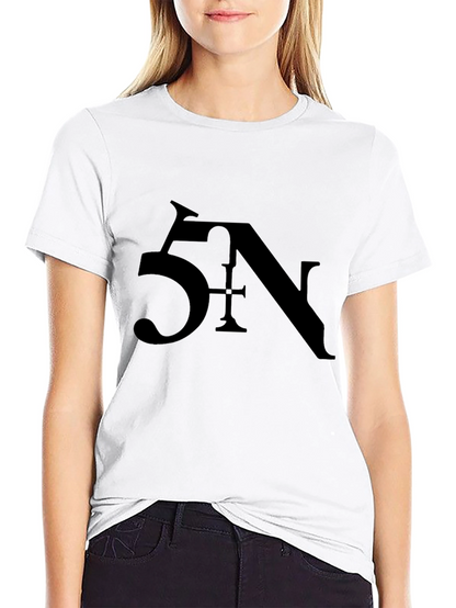 5N Graphic Print Black Tee