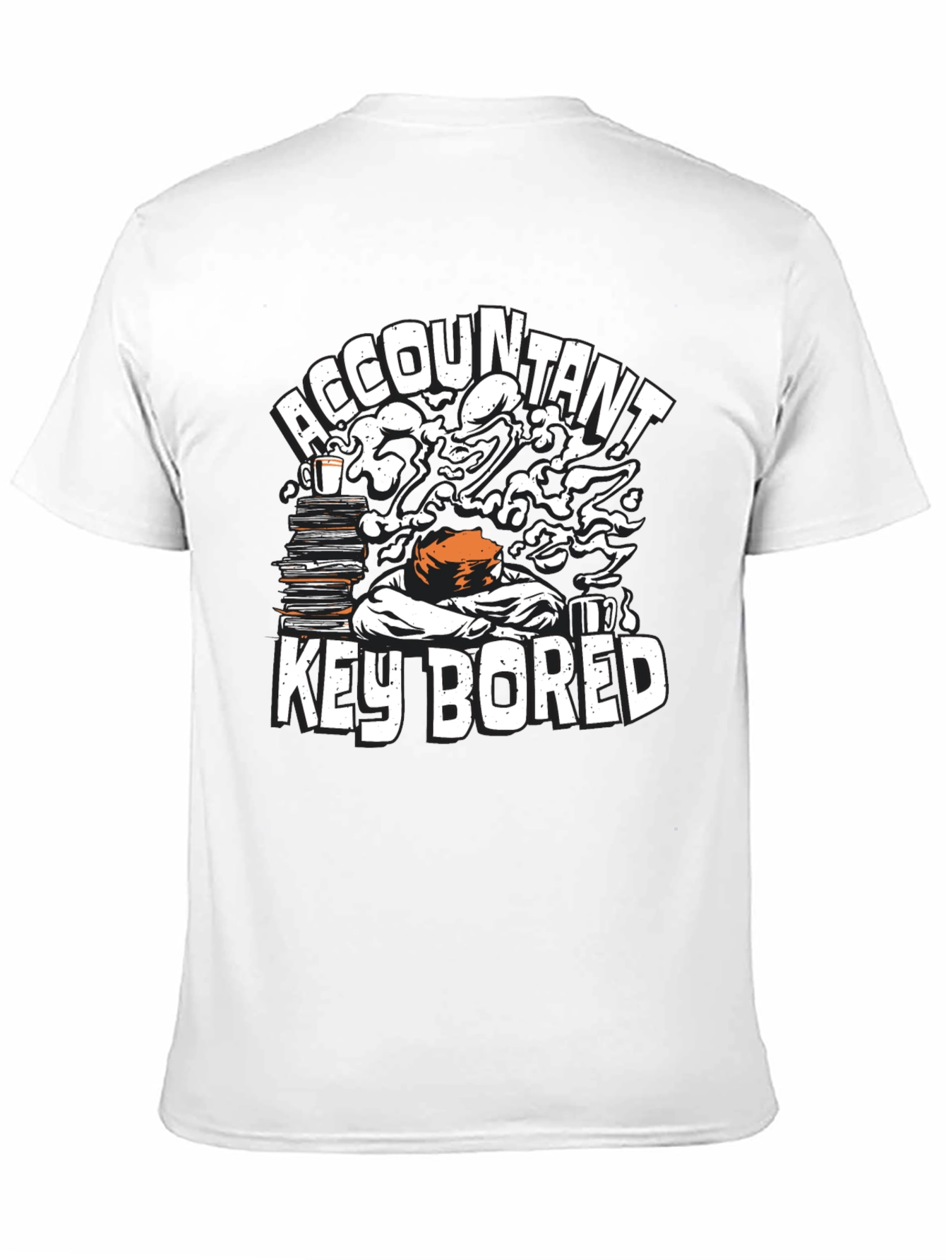 Accountant Key Bored Funny Graphic T-Shirt