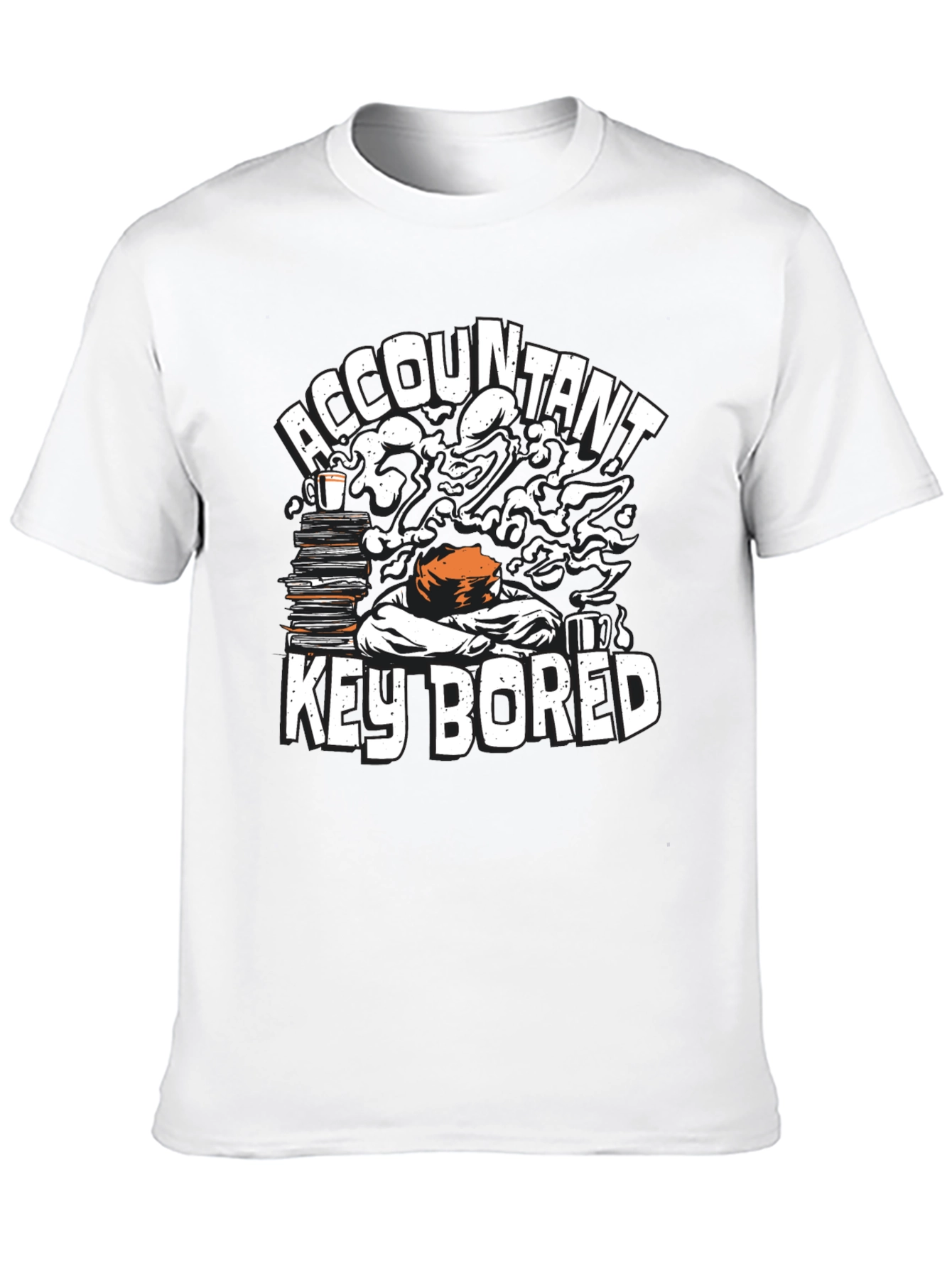 Accountant Key Bored Funny Graphic T-Shirt