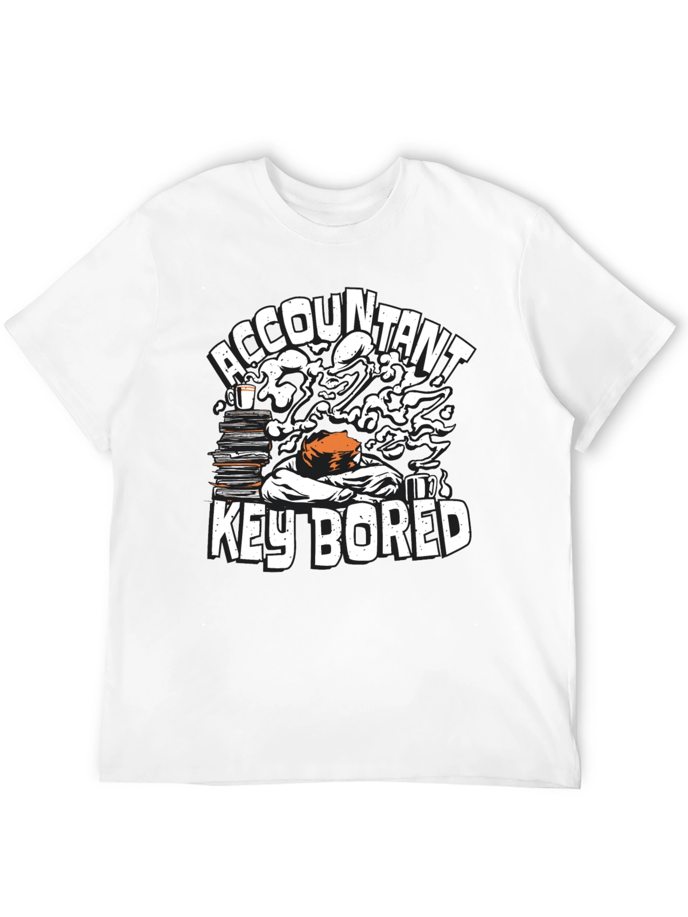 Accountant Key Bored Funny Graphic T-Shirt