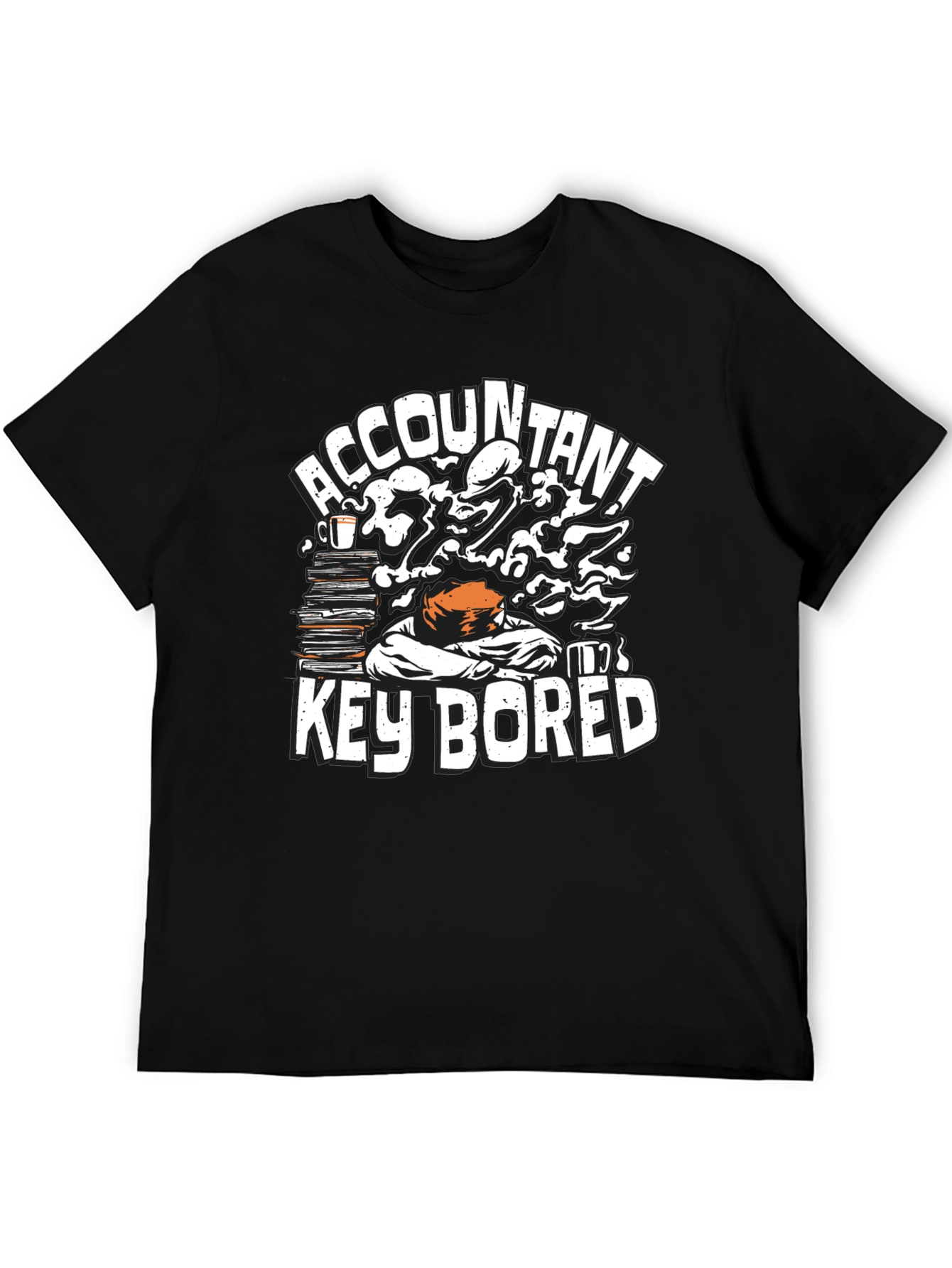 Accountant Key Bored Funny Graphic T-Shirt