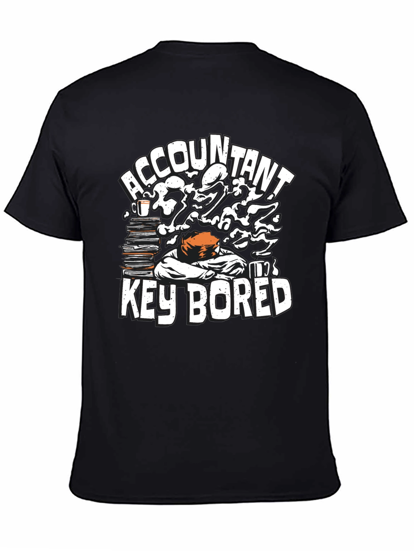 Accountant Key Bored Funny Graphic T-Shirt
