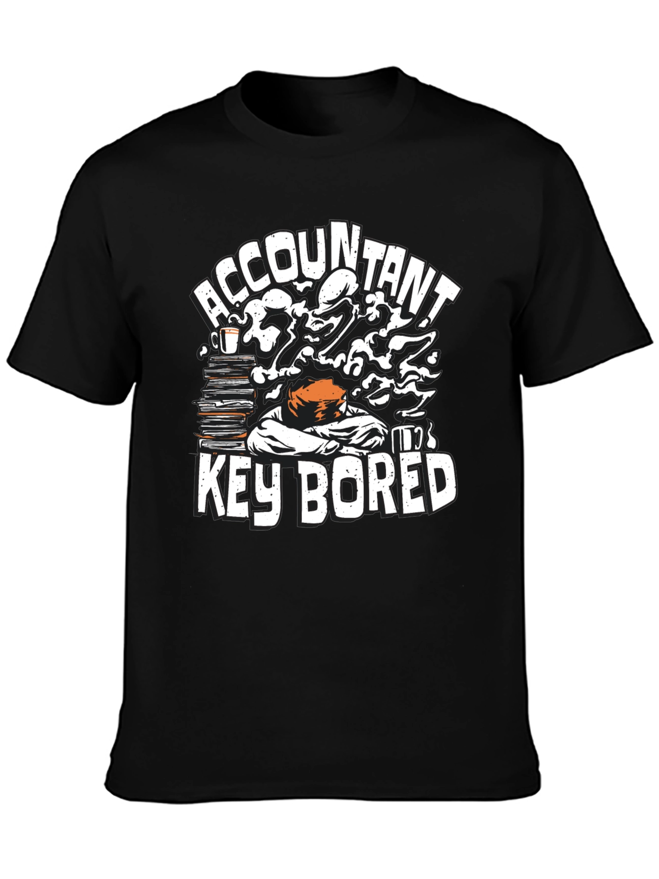 Accountant Key Bored Funny Graphic T-Shirt