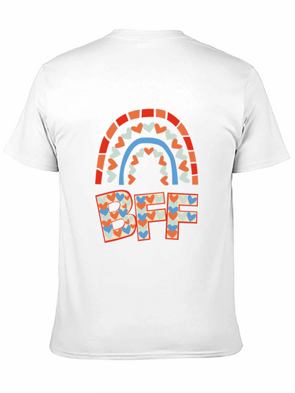 BFF Heart Rainbow Graphic Tee