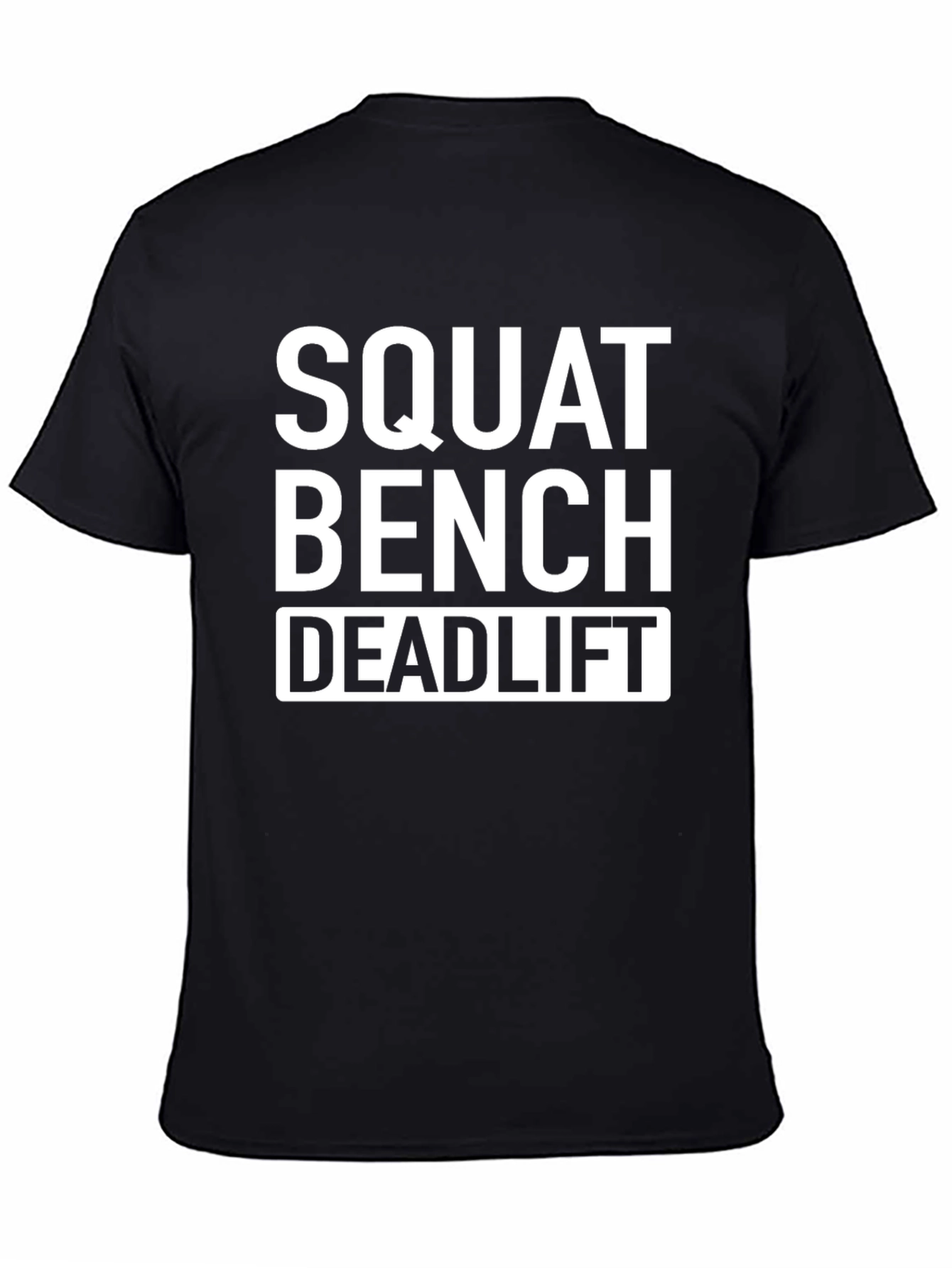 Squat Bench Deadlift Black Cotton T-Shirt