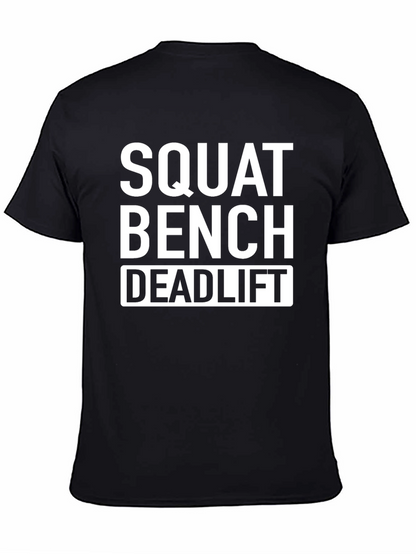 Squat Bench Deadlift Black Cotton T-Shirt