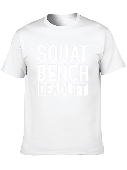 Squat Bench Deadlift Black Cotton T-Shirt