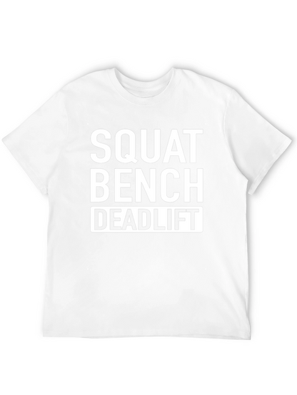 Squat Bench Deadlift Black Cotton T-Shirt