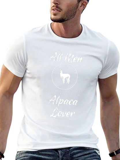 Alpaca Lover Graphic Tee - Finest Men T-Shirt
