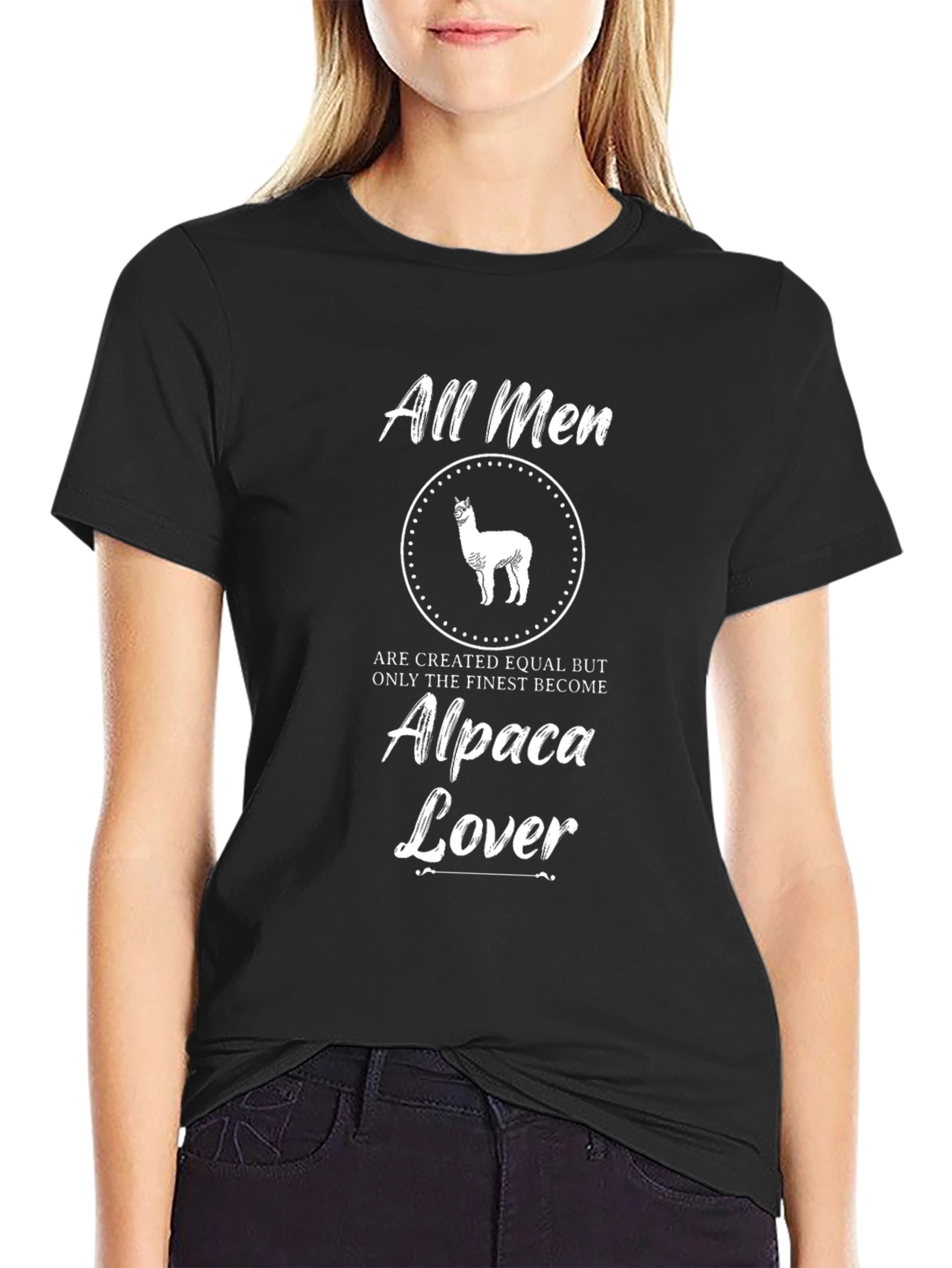 Alpaca Lover Graphic Tee - Finest Men T-Shirt