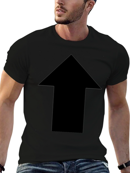 Bold Arrow Graphic Tee - Classic Black Cotton