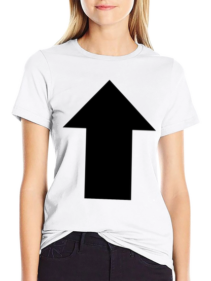 Bold Arrow Graphic Tee - Classic Black Cotton