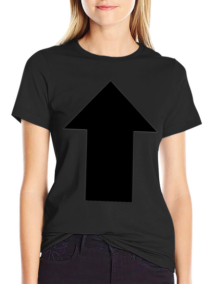 Bold Arrow Graphic Tee - Classic Black Cotton