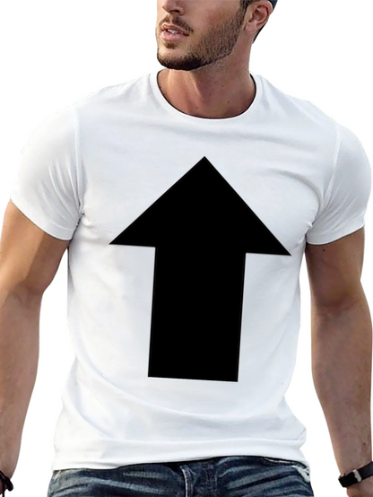 Bold Arrow Graphic Tee - Classic Black Cotton