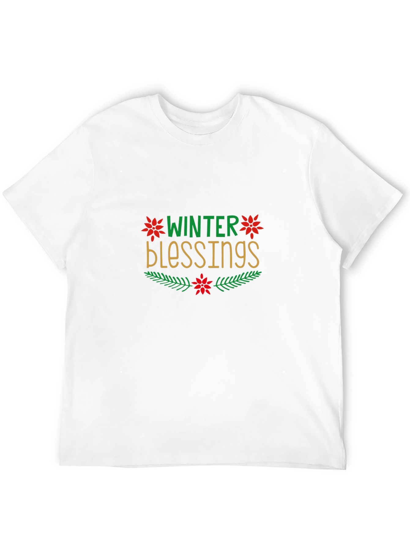 Winter Blessings Graphic Black Tee