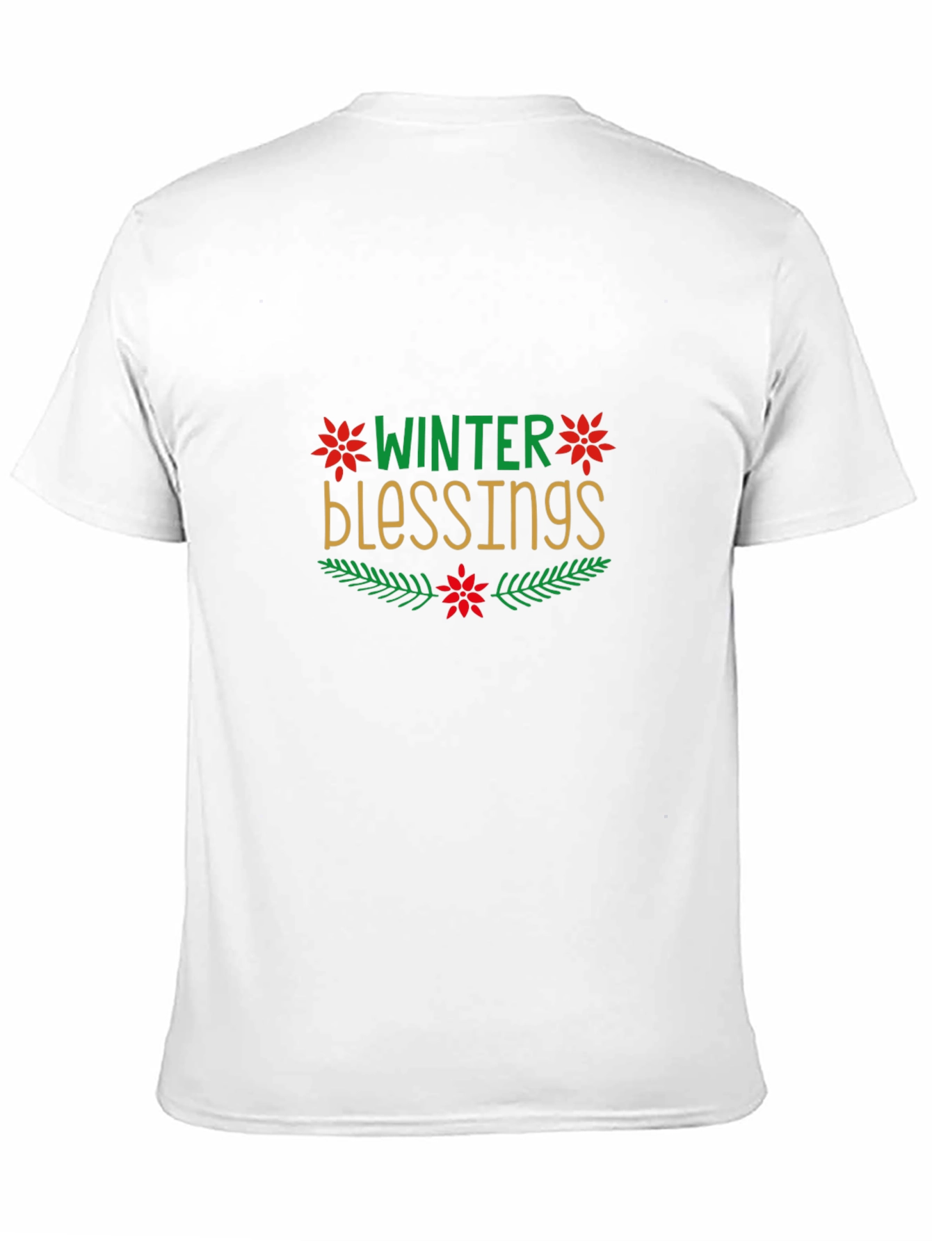 Winter Blessings Graphic Black Tee