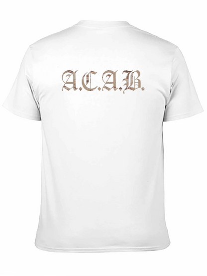 ACAB Graphic T-Shirt - Black Crew Neck Tee