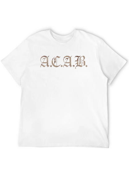 ACAB Graphic T-Shirt - Black Crew Neck Tee