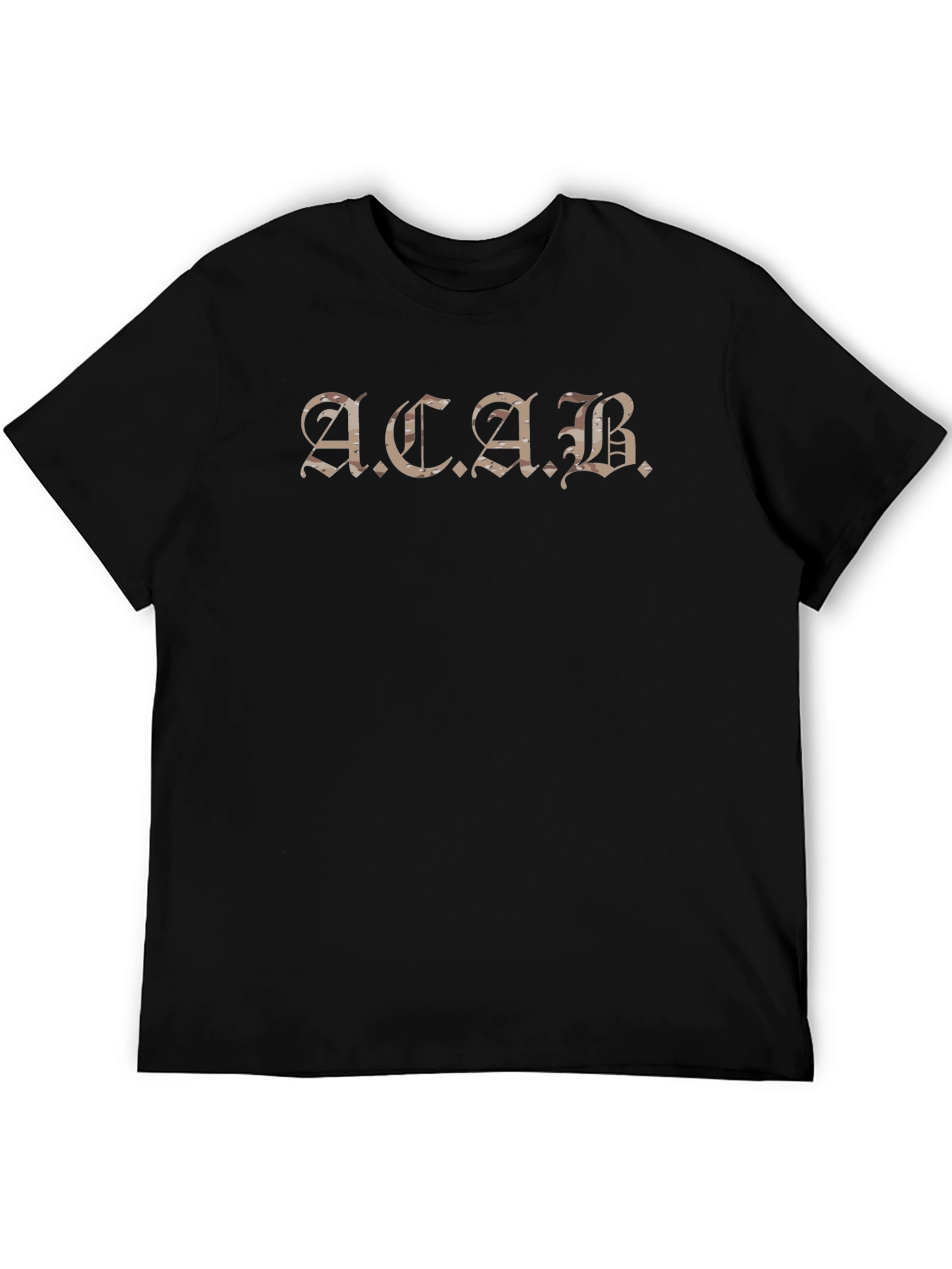ACAB Graphic T-Shirt - Black Crew Neck Tee