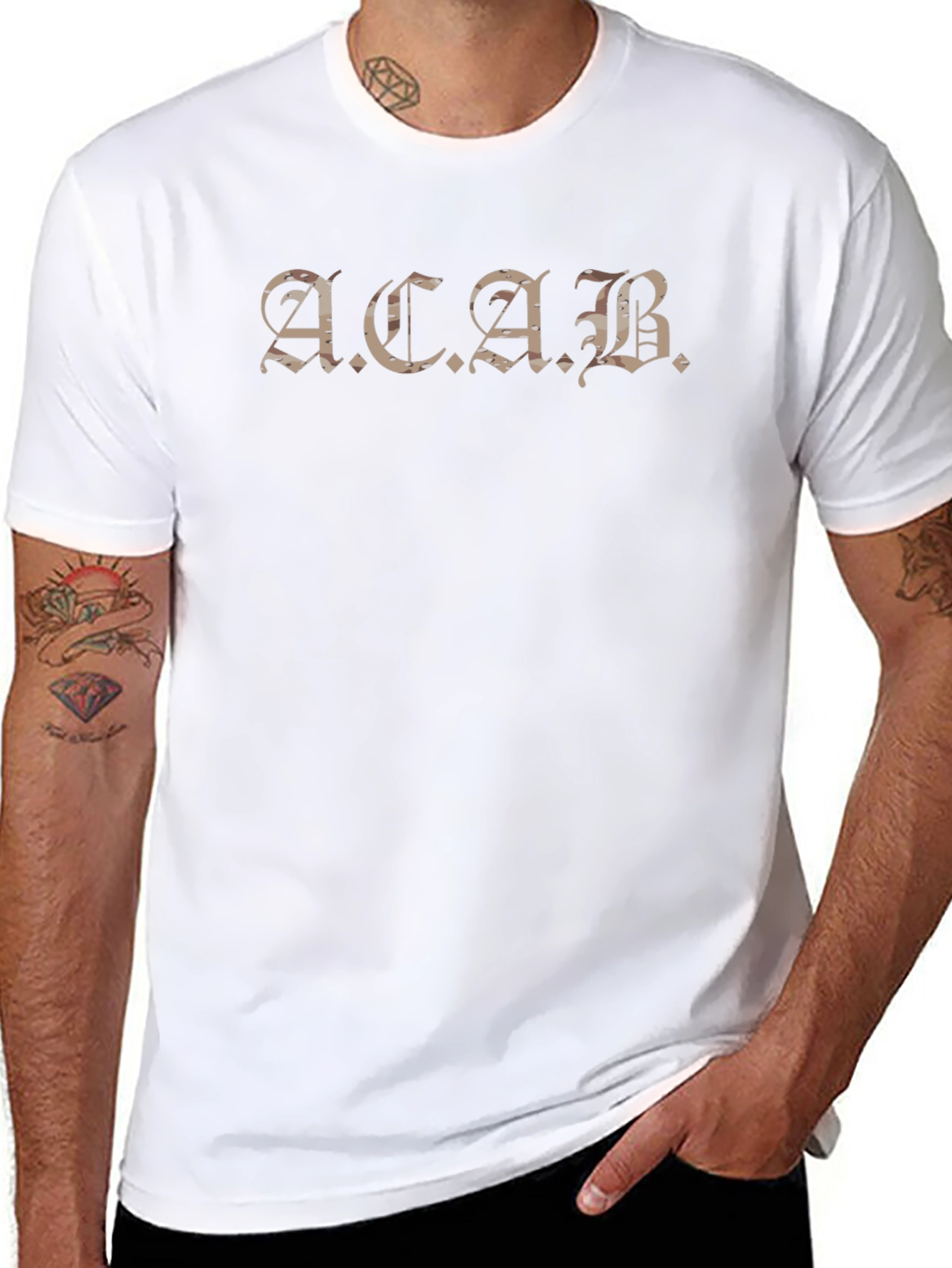 ACAB Graphic T-Shirt - Black Crew Neck Tee