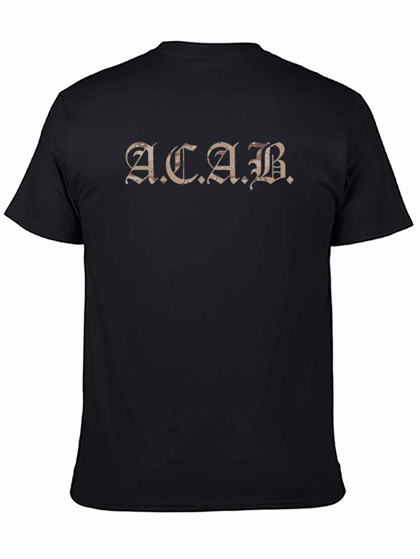 ACAB Graphic T-Shirt - Black Crew Neck Tee